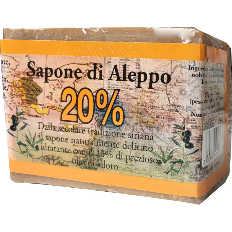 Sapone di Aleppo 20% Alloro Biologico