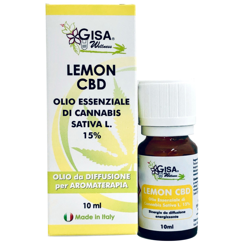 Lemon CBD olio essenziale di Canapa Sativa e Limone Bio