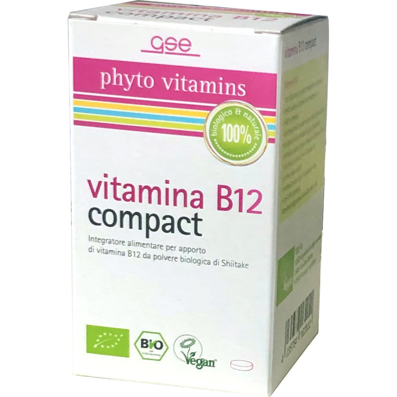 Vitamina B12 compact biologica da Shiitake