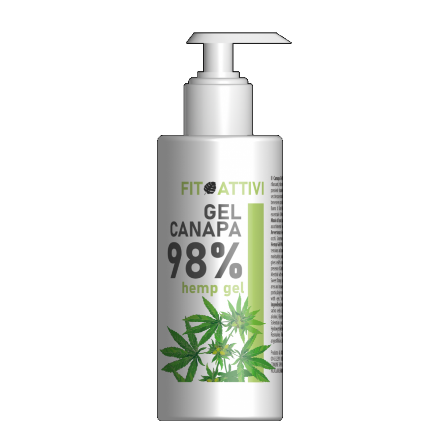 Gel Canapa 98% per massaggio rilassante